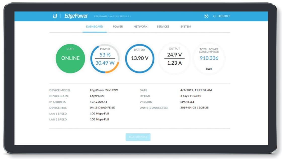 Ubiquiti EP-24V-72W, EdgePower, 24V, 72W