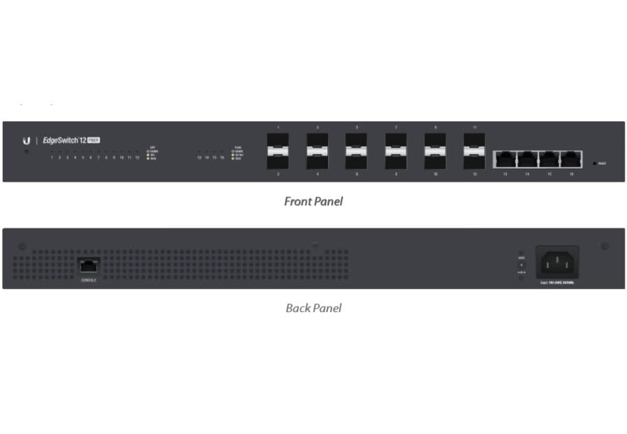 Ubiquiti ES-12F EdgeSwitch Fiber, 12x SFP, 4x GLAN
