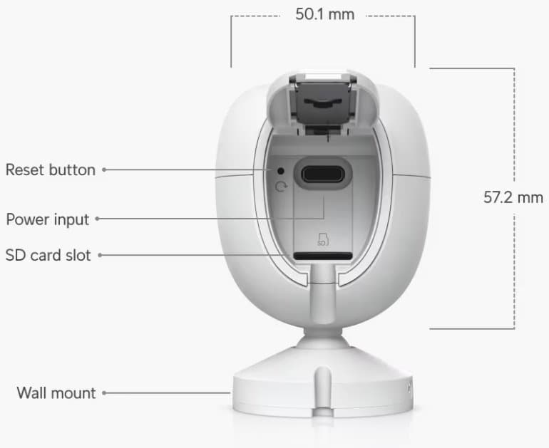 Ubiquiti G6 Instant - UniFi Protect kamera, 8MP, bílá