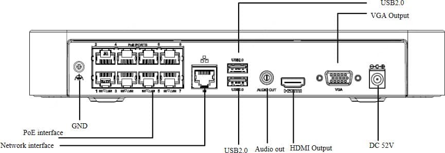 UNV NVR NVR301-16LS3-P8, 16 kanálů, 8x PoE, 1x HDD, easy