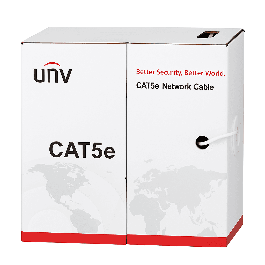 UNV UTP kabel drát Cat5e, PVC, 25AWG, Eca, šedý, 305m