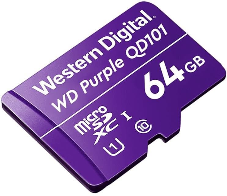 WD MicroSDXC karta 64GB Purple WDD064G1P0C Class 10