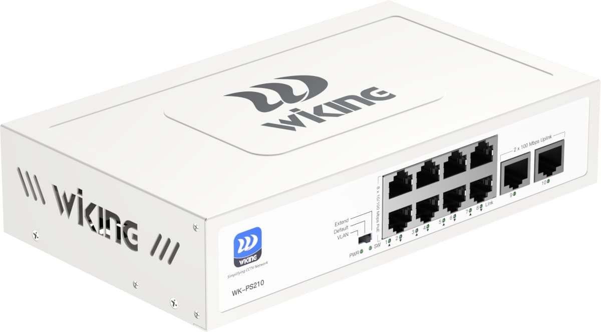 Wiking WK-PS210 PoE switch, 10x LAN/8x PoE, 76W
