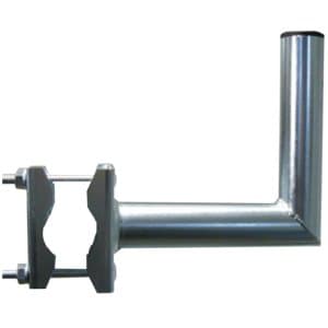 Anténní držák na balkón "L", délka 20cm, výška 20cm, d=42mm se zubatkou