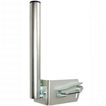 Anténní držák na stožár "L", délka 7cm, výška 25cm, d=35mm + 1x třmen s roztečí 90mm