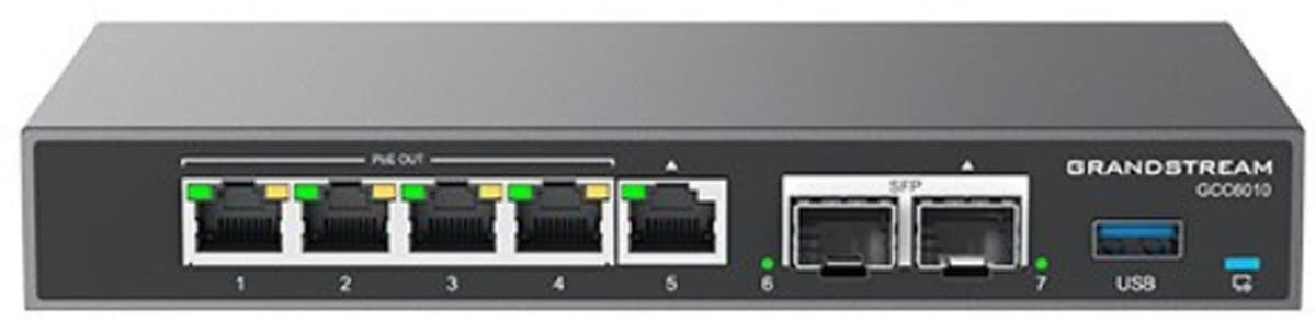 Grandstream GCC6010 all-in-one řešení (VPN router, Firewall, PoE switch a ústředna)