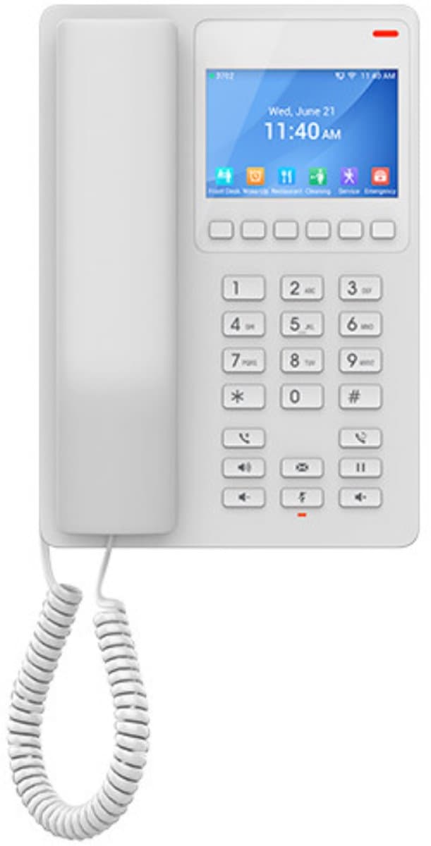 Grandstream GHP630W SIP WiFi Hotelový Telefon s Displejem, Bílý
