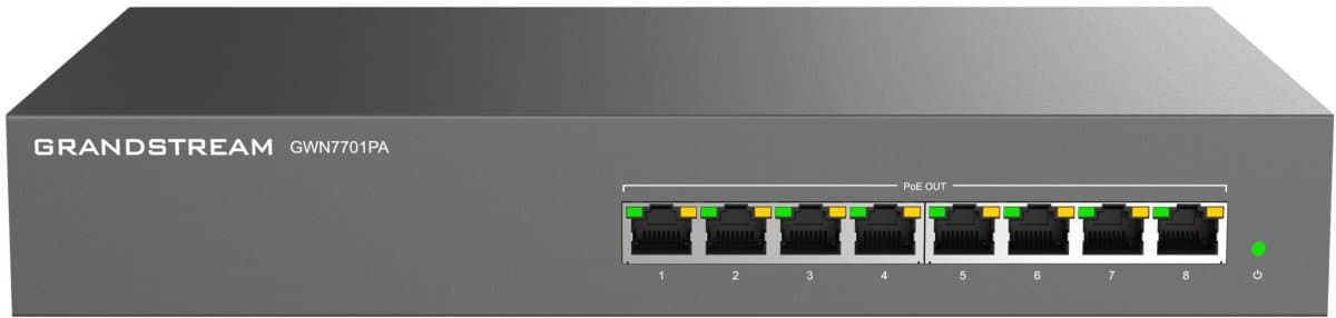 Grandstream GWN7701PA Unmanaged Network Switch 8 portů / 8 PoE out