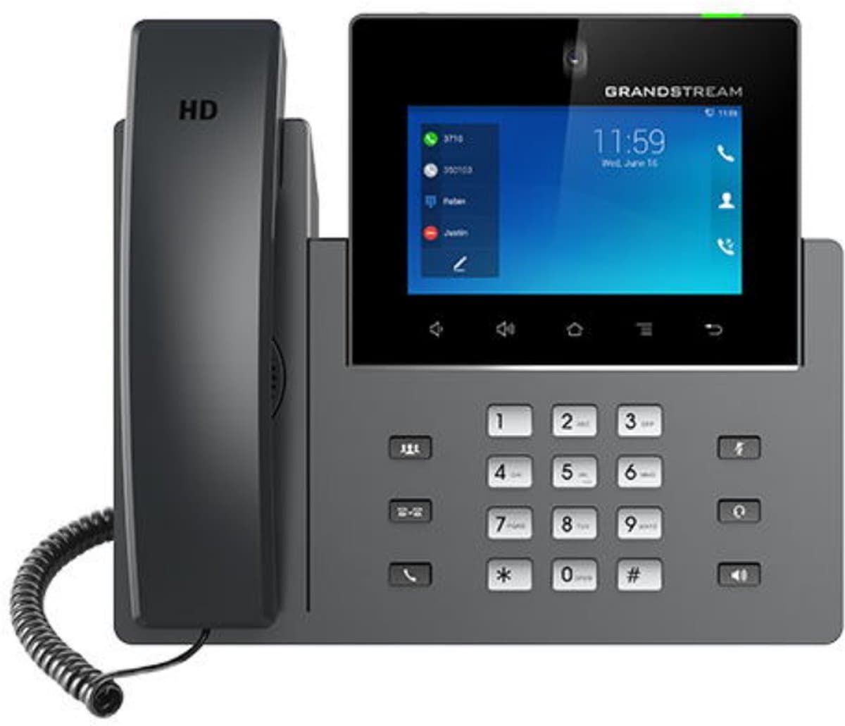 Grandstream GXV3450 SIP video telefon, 5" IPS, WiFi, BT a PoE+