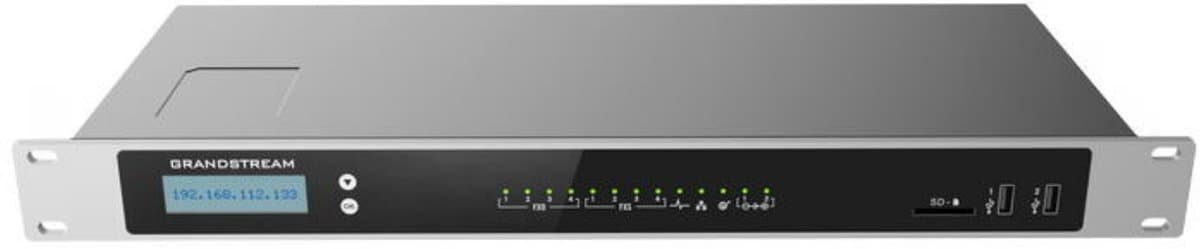 Grandstream UCM6304 VoIP PBX - Pobočková ústředna pro 2000 uživatelů, 4x FXO a 4x FXS port