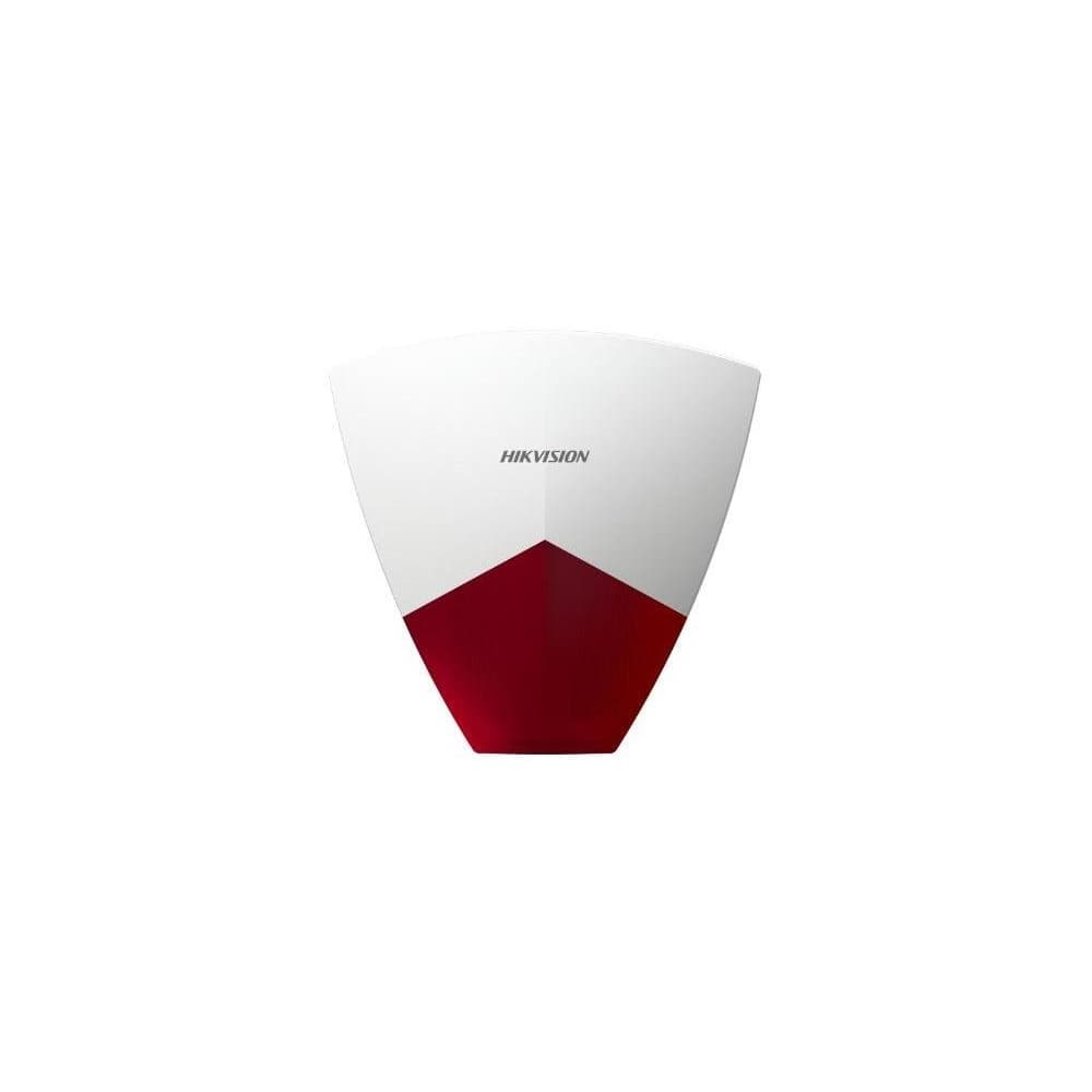 Hikvision AX HYBRID PRO drátová venkovní siréna, červená