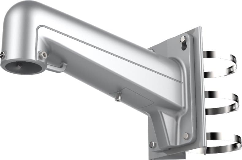 Hikvision držák na sloup DS-1602ZJ-pole-P - držák na sloup pro uchycení PTZ speed dome kamer, šedá