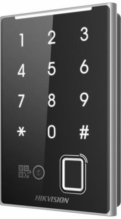 Hikvision DS-K1109EKFB-QR - Čtečka karet/QR kódů/otisků prstů s klávesnicí, EM 125kHz