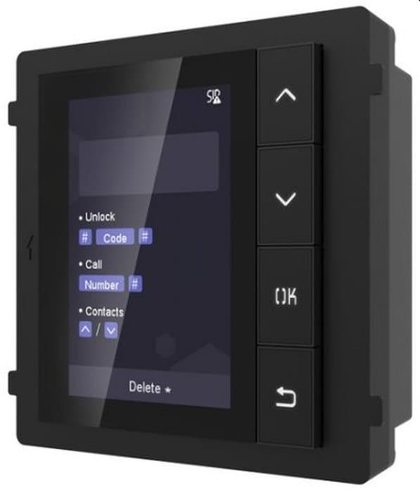 Hikvision DS-KD-DIS - modul s displejem a podsvícenými tlačítky