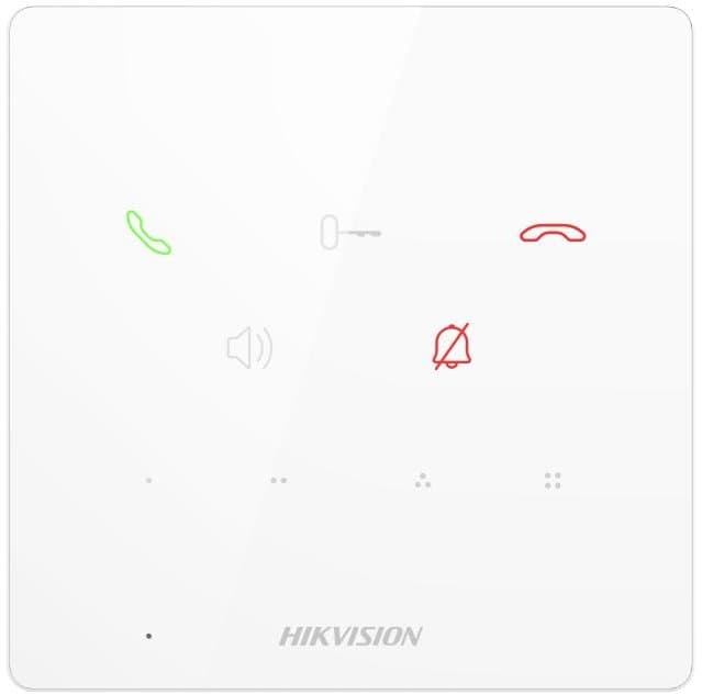 Hikvision DS-KH6000-E1/White - Vnitřní IP stanice bez obrazovky, PoE, bílý
