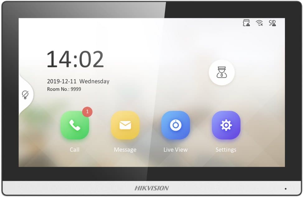 Hikvision DS-KH6350-WTE1 - 7" IP dotykový monitor, WiFi, PoE