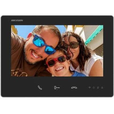 Hikvision DS-KH7300EY-WTE2 - 2-žilový 7" IP dotykový monitor, WiFi, černý