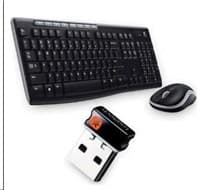 Logitech sada bezdrátová klávesnice + myš Wireless Desktop MK270, CZ, Unifying