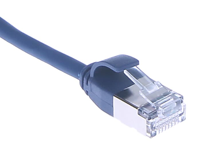 Masterlan comfort patch kabel U/FTP, extra slim, Cat6A, 3m, modrý, LSZH