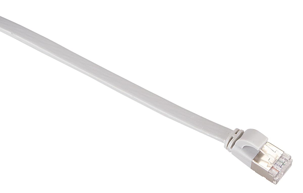 Masterlan comfort patch kabel U/FTP, flat, Cat6A, 5m, šedý, LSZH