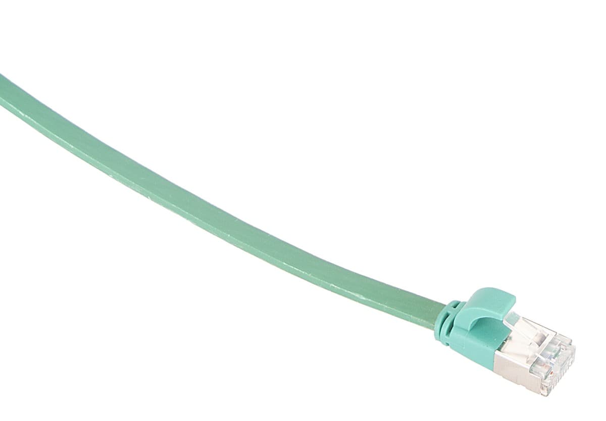 Masterlan comfort patch kabel U/FTP, flat, Cat6A, 5m, zelený, LSZH