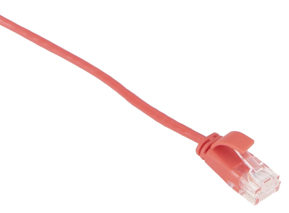 Masterlan comfort patch kabel UTP, extra slim, Cat6, 5m, červený