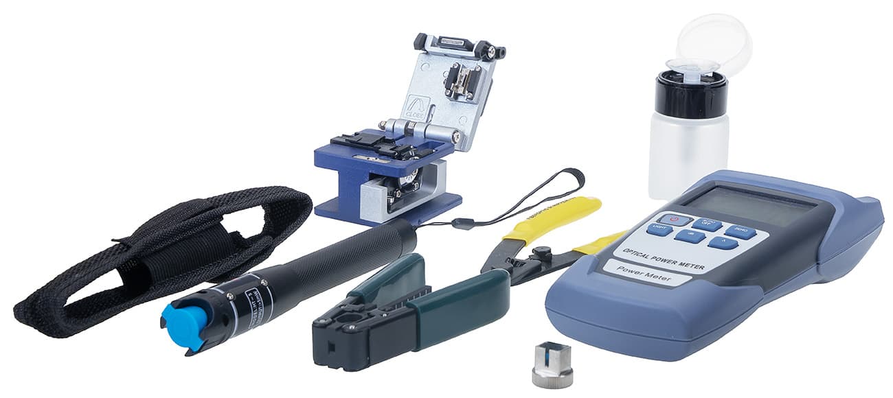 Masterlan FTTH tool kit, sada nástrojů pro práci s optickými kabely