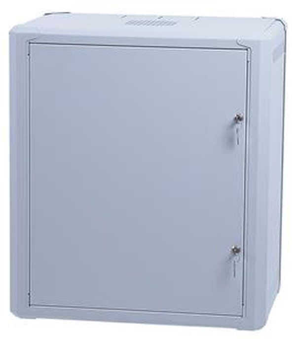 Masterlan jednodílný rozvaděč 19" 15U/400mm, rozložený - FLAT PACK, plechové dveře