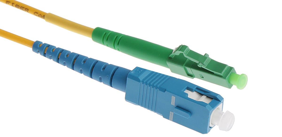 Masterlan optický patch cord, LCapc/SCupc, Simplex, Singlemode 9/125, 1m