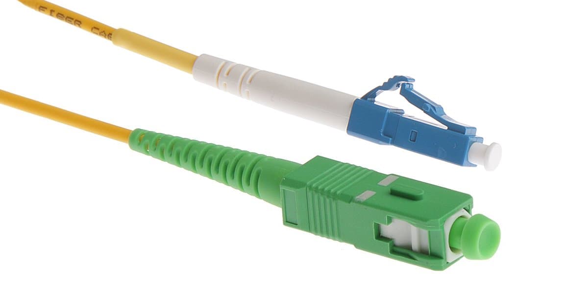 Masterlan optický patch cord, LCupc/SCapc, Simplex, Singlemode 9/125, 1m