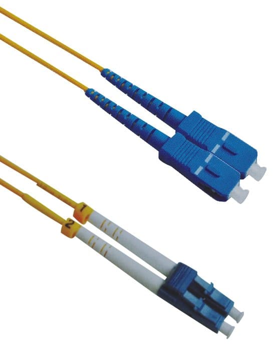 Masterlan optický patch cord, LCupc/SCupc, Duplex, Singlemode 9/125, 3m
