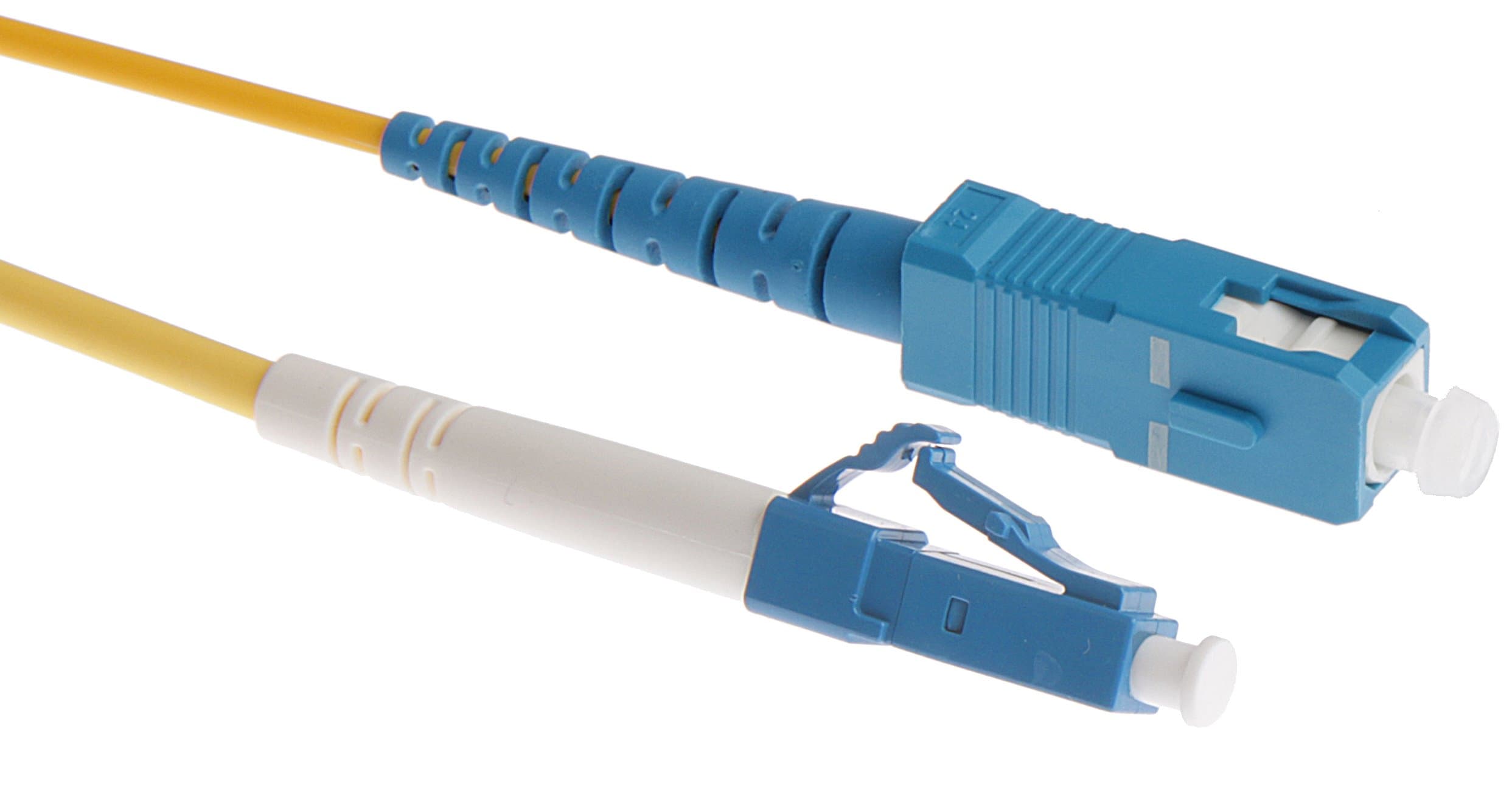 Masterlan optický patch cord, LCupc/SCupc, Simplex, Singlemode 9/125, 15m