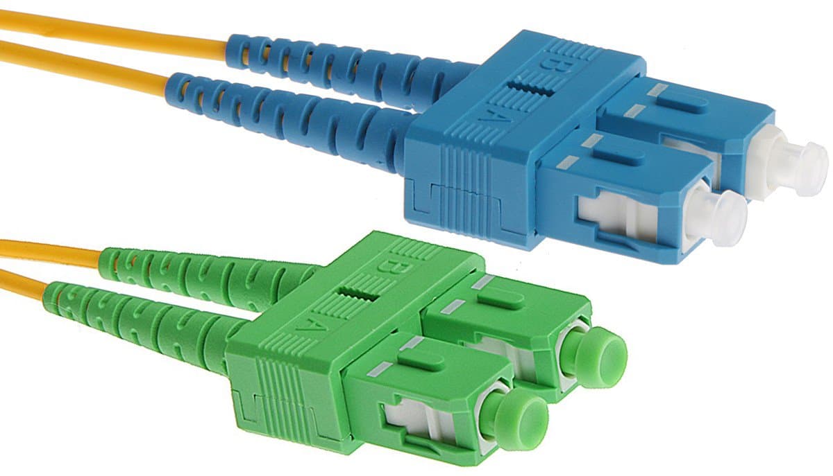 Masterlan optický patch cord, SCapc/SCupc, Duplex, Singlemode 9/125, 2m