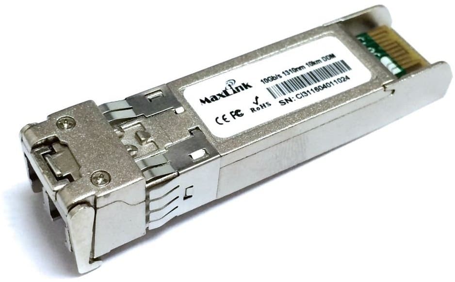 MaxLink 10G SFP+ optický modul, průmyslový -40°C +85°C, SM, 1310nm, 10km, 2x LC konektor, DDM