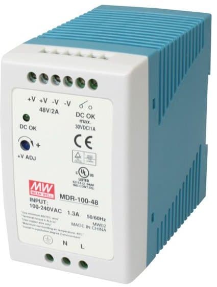 MEAN WELL MDR-100-48 Spínaný zdroj na DIN lištu 100W 48V