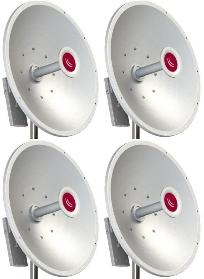 MikroTik MTAD-5G-30D3-PA, mANT30, 30dBi Parabolická anténa Dual 5GHz, 2x RPSMA, precizní úchyt - 4 PACK