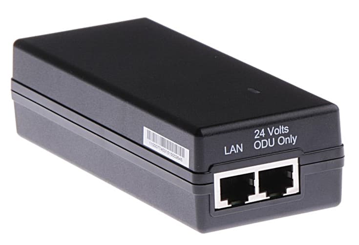 OEM napájecí Gigabit PoE adaptér 24V/1A (24W), včetně napájecího kabelu