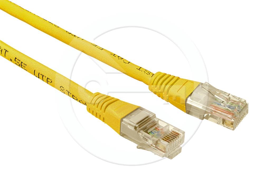 Solarix patch kabel CAT5E UTP PVC 0,5m žlutý non-snag-proof
