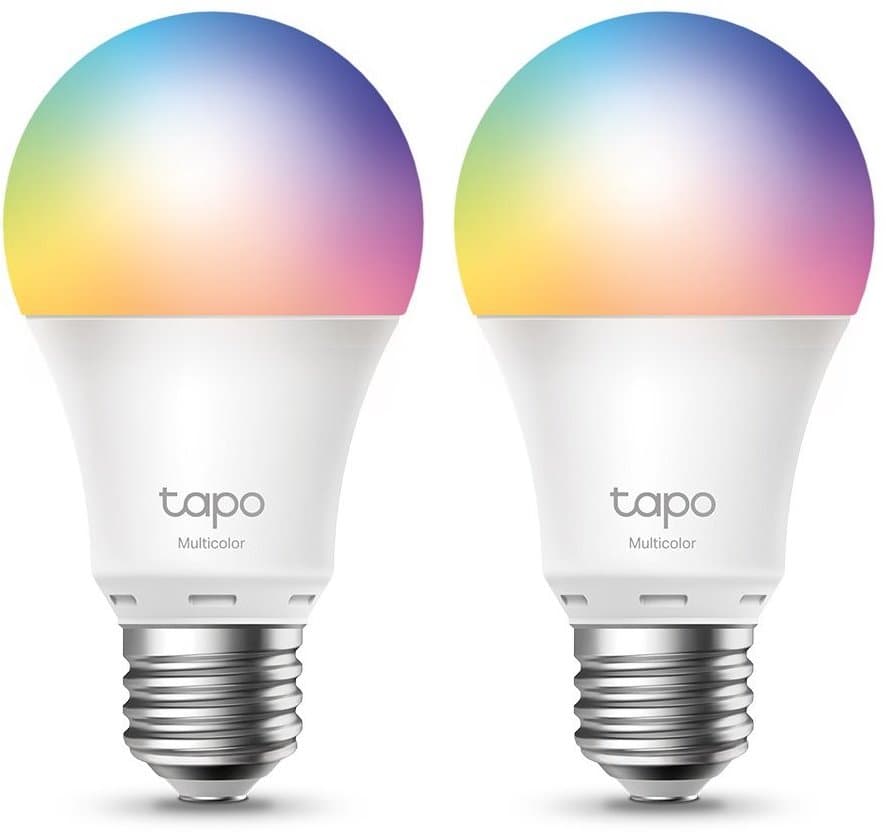 TP-Link Tapo L530E, Chytrá Wi-Fi LED žárovka barevná, 2500-6500K, E27 - 2 kusy