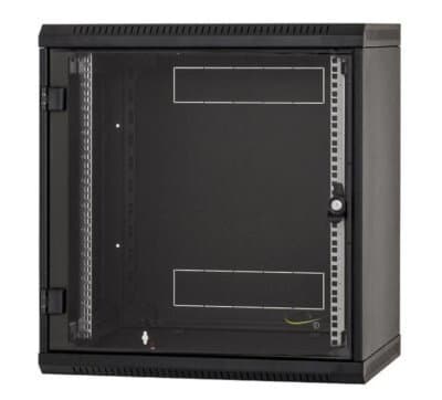 TRITON 19" jednodílný rozvaděč 9U/600mm, odnímatelné boční kryty, černý