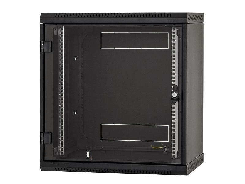 TRITON 19" jednodílný rozvaděč 9U/600mm, odnímatelné boční kryty, perforované dveře, černý