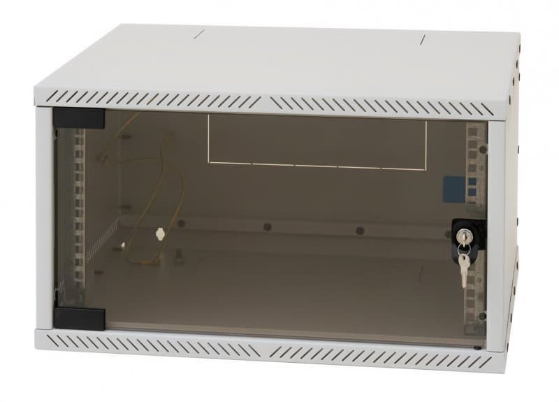 TRITON 19" nástěnný rozebíratelný rozvaděč 9U/400mm - rozložený FLAT-PACK, černý