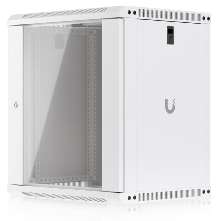 Ubiquiti Jednodílný nástěnný rozvaděč, 12U, 450 mm, skleněné dveře