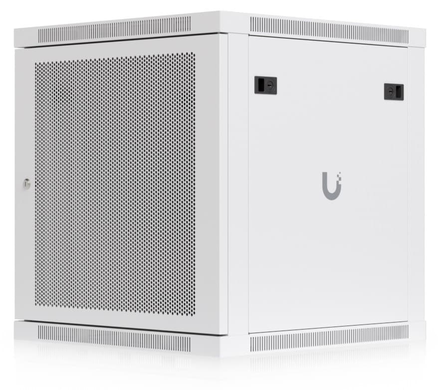 Ubiquiti Jednodílný nástěnný rozvaděč, 12U, 600 mm, perforované dveře