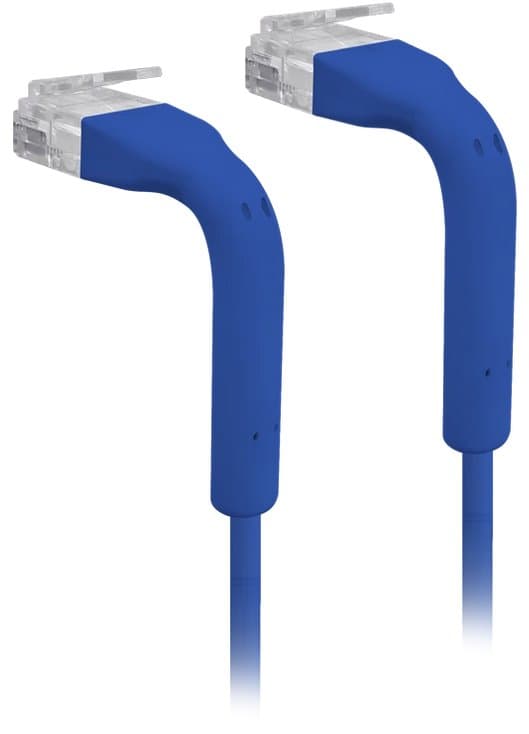 Ubiquiti U-Cable-Patch-RJ45-BL, UniFi Ethernet Patch Kabel, 0,22m, Cat6, modrý