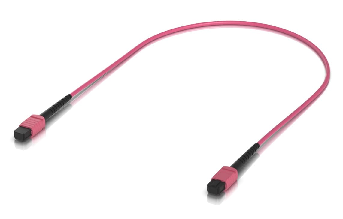 Ubiquiti UACC-OFC-MA-MPMP-0.5M-10 - optický patch cord MPO-12 Type B UPC, Multi-mode OM4, 0,5m, 10pack