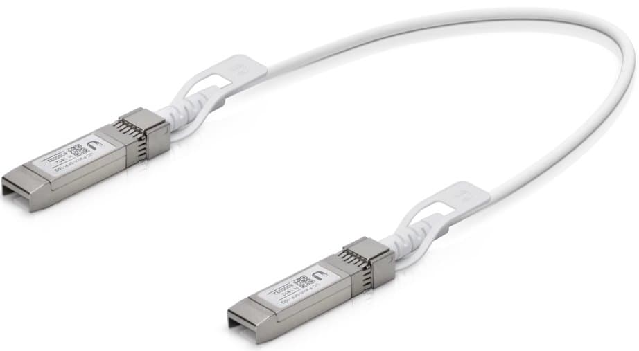 Ubiquiti UC-DAC-SFP+, UniFi SFP DAC Patch Cable, 0,5m, 10Gbps, bílý