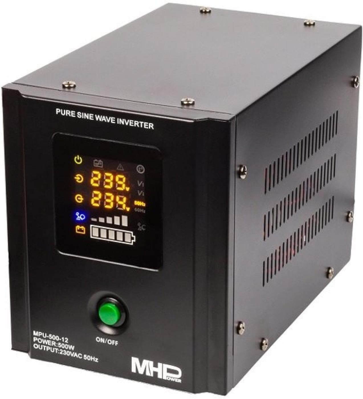 Záložní zdroj MHPower MPU-1600-12, UPS, 1600W, čistý sinus, 12V
