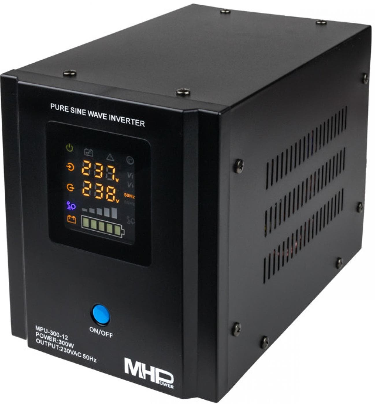 Záložní zdroj MHPower MPU-300-12, UPS, 300W, čistý sinus, 12V